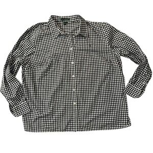 Ralph Lauren Black & White Gingham Button-Down Shirt